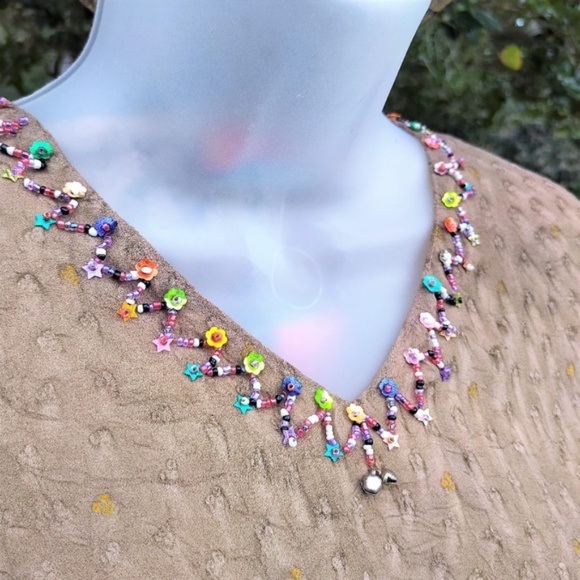 Adorable Flower Beaded top by Nikita NWT M - Picture 2 of 6